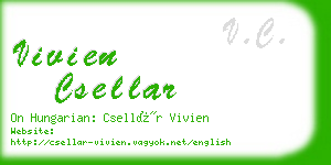 vivien csellar business card